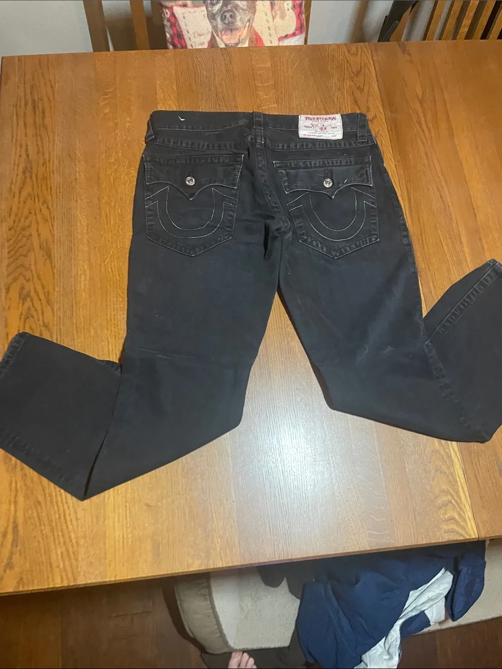 True Religion Black Men's Straight Jeans
